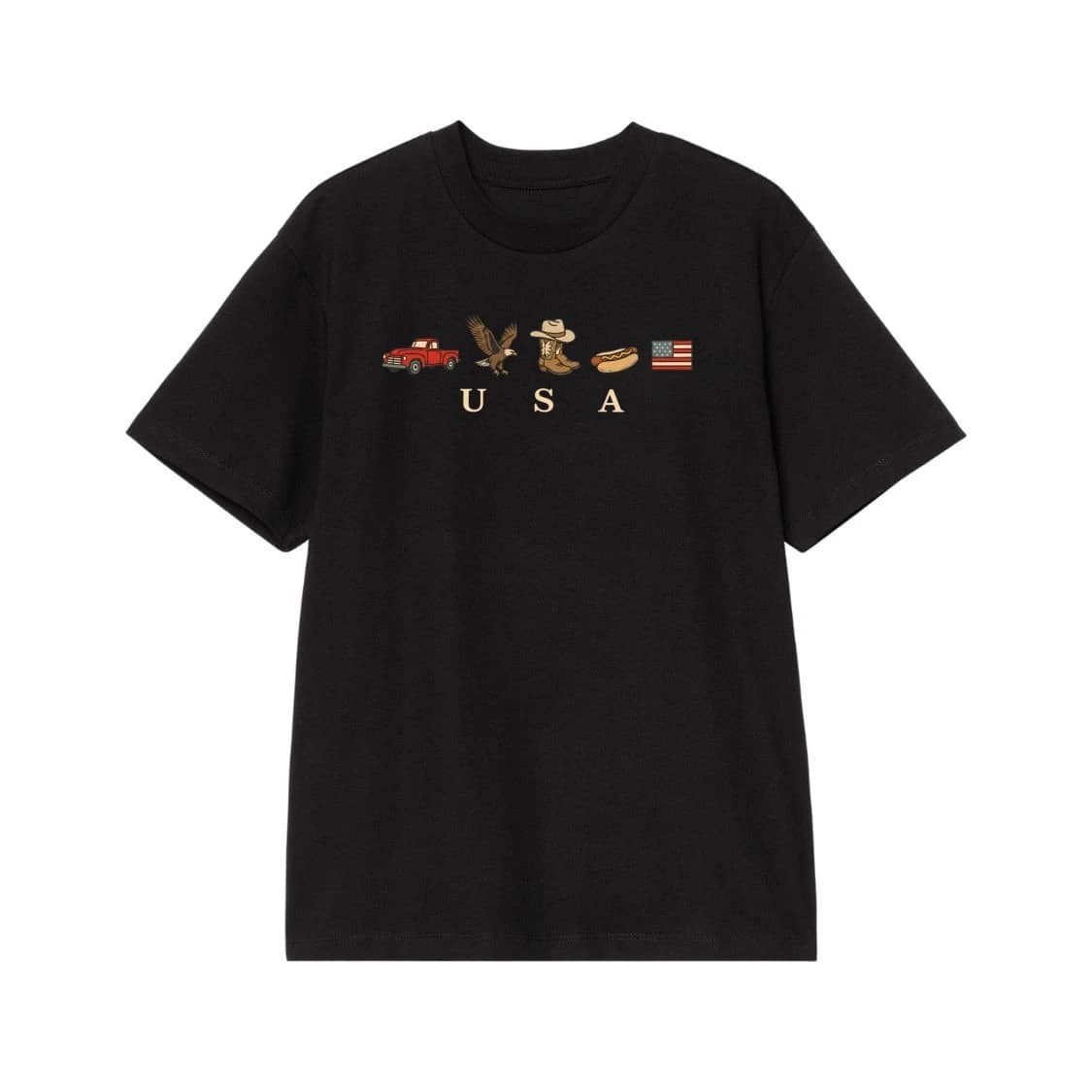 Usa Patriotic American Icons T-Shirt