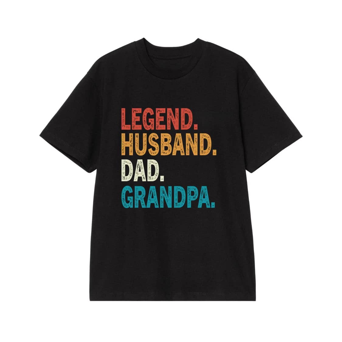 Legend Husband Dad Grandpa Retro Distressed Text