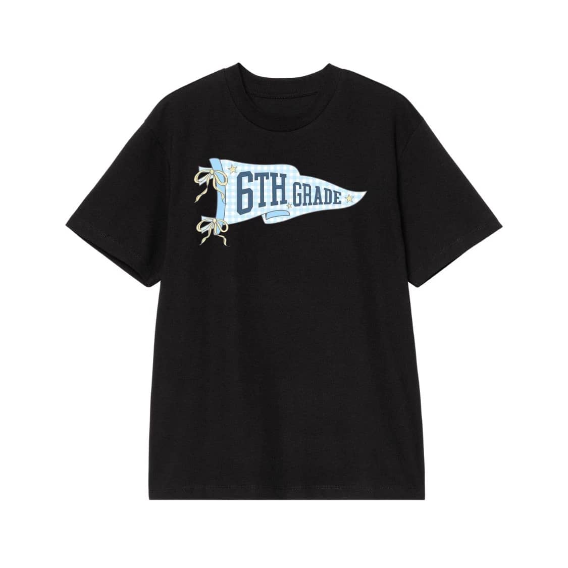 Retro School Grade Pennant Flag With Bows T-Shirt
