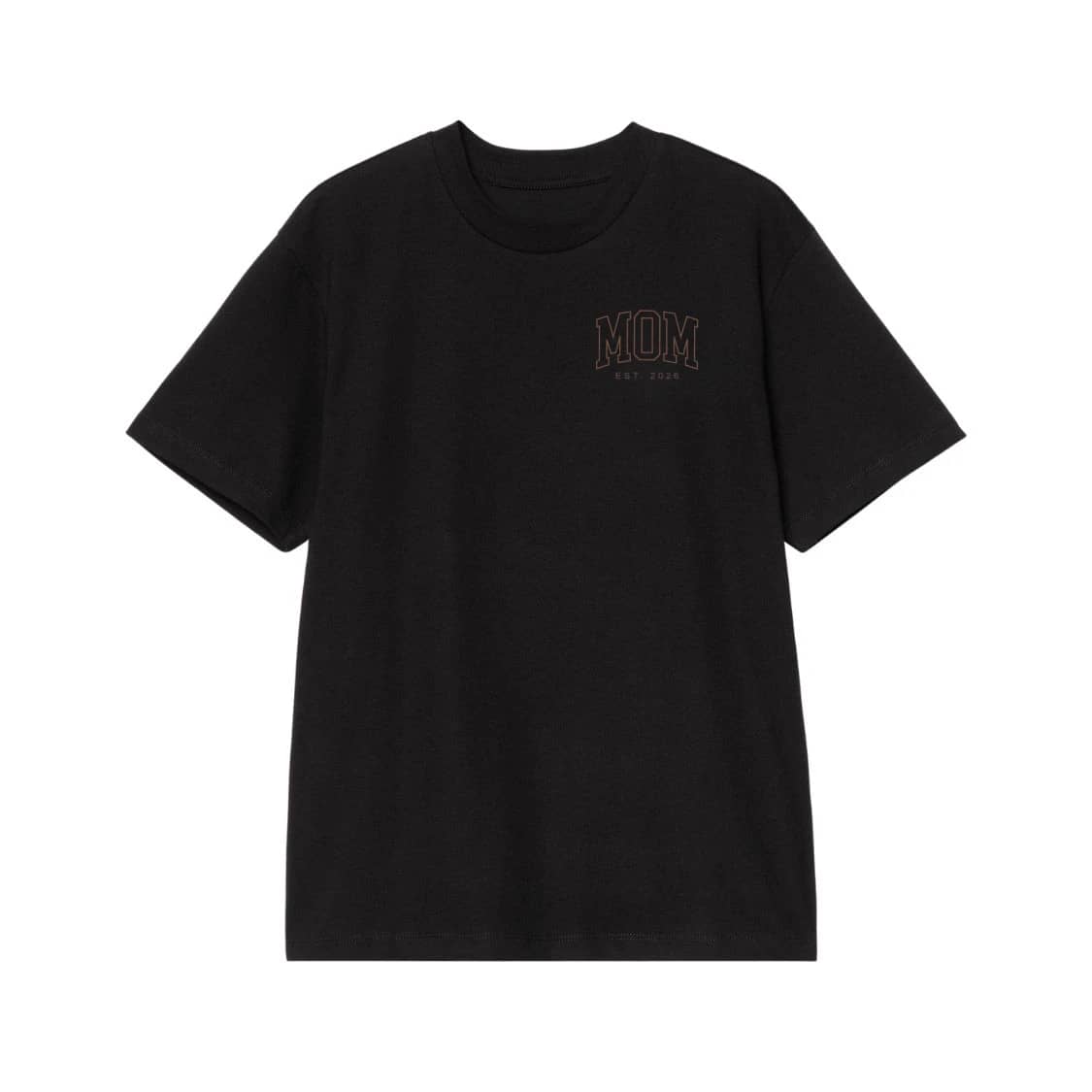 Mom And Dad Est 2026 Matching Collegiate Font Couples Shirts
