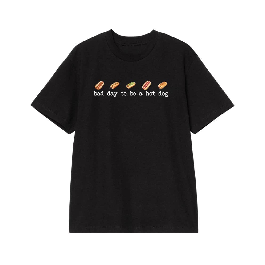 Bad Day To Be A Hot Dog Funny Foodie T-Shirt