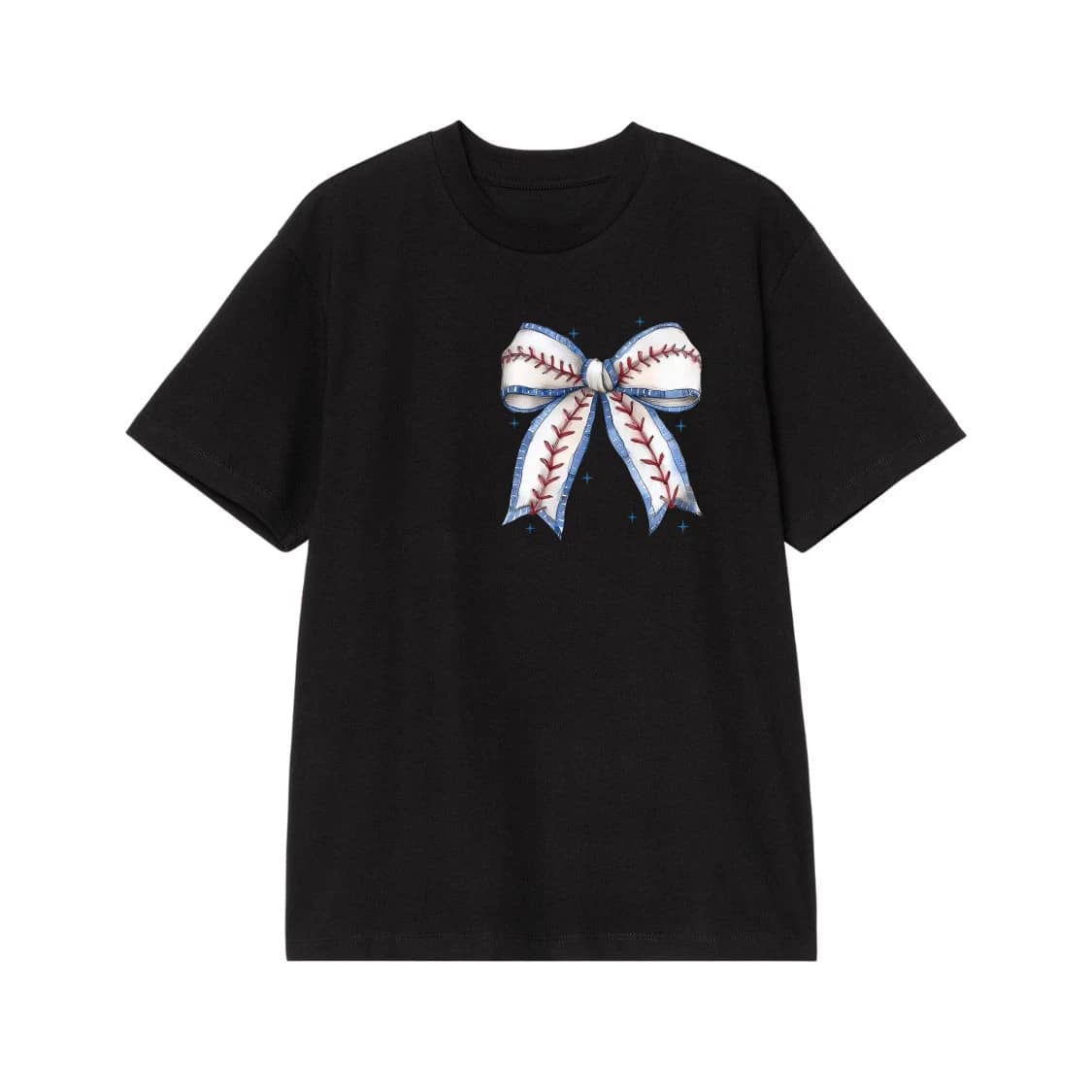 Game Day Baseball Seam Bow Sweatshirt