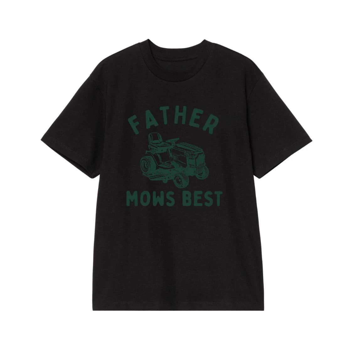Father Mows Best Funny Dad Joke Riding Lawn Mower T-Shirt