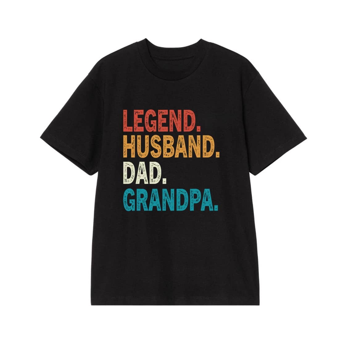 Legend Husband Dad Grandpa Retro Distressed Text
