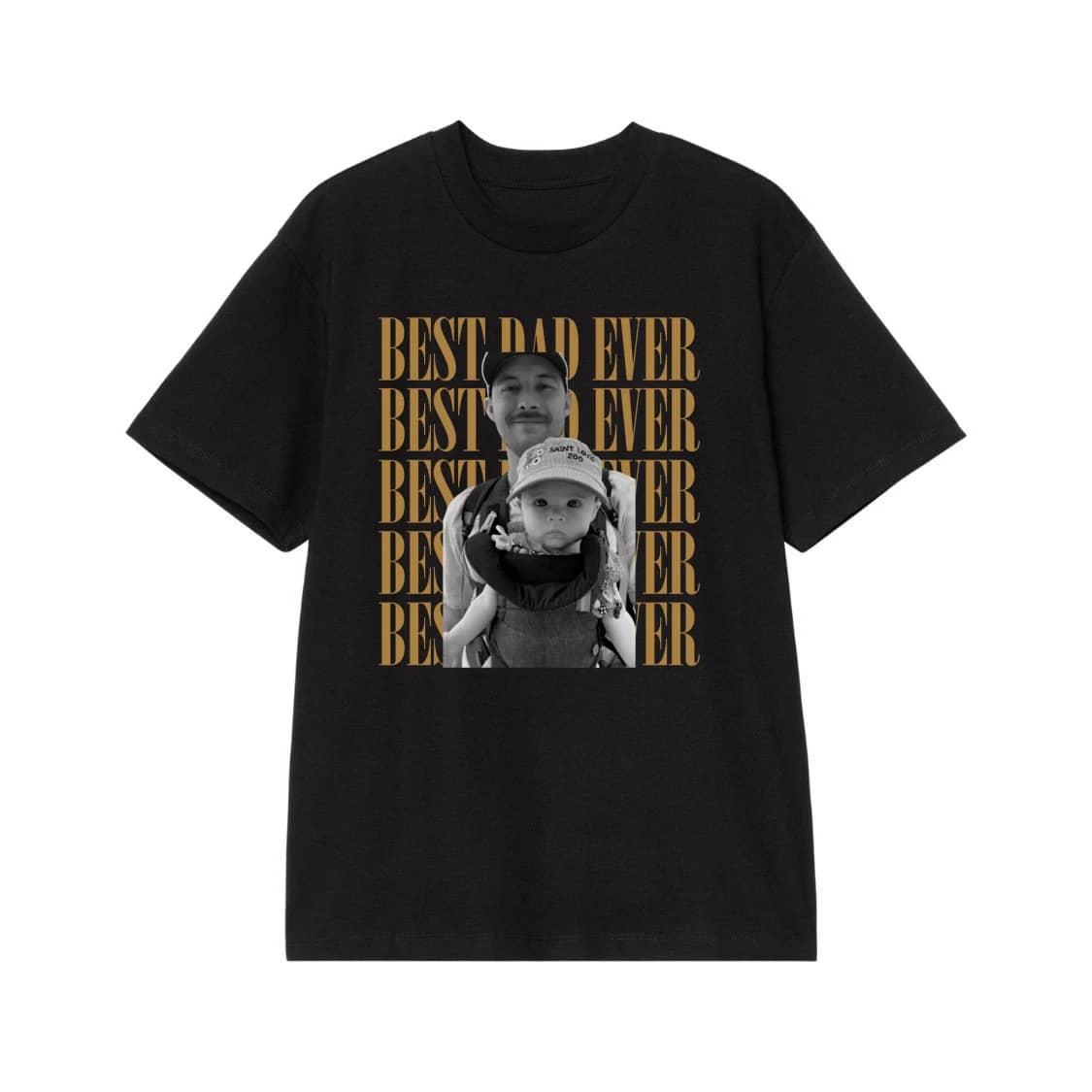 Best Dad Ever Custom Photo T-Shirt