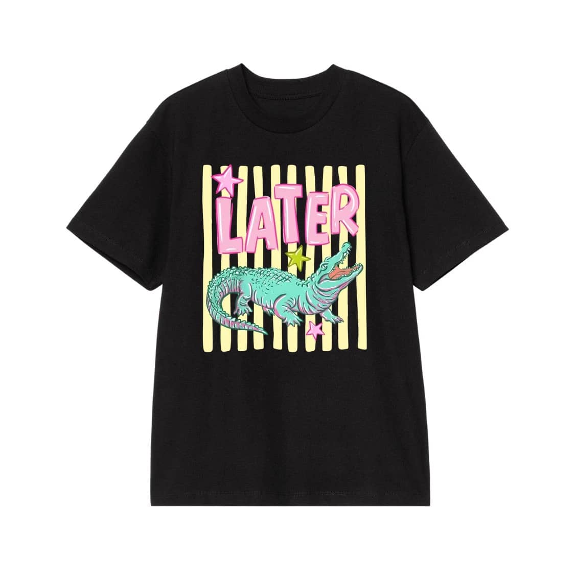 Later Alligator After While Retro Pun T-Shirt