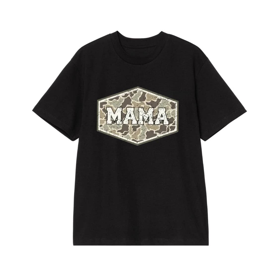 Mama Camouflage Hexagon Patch Graphic