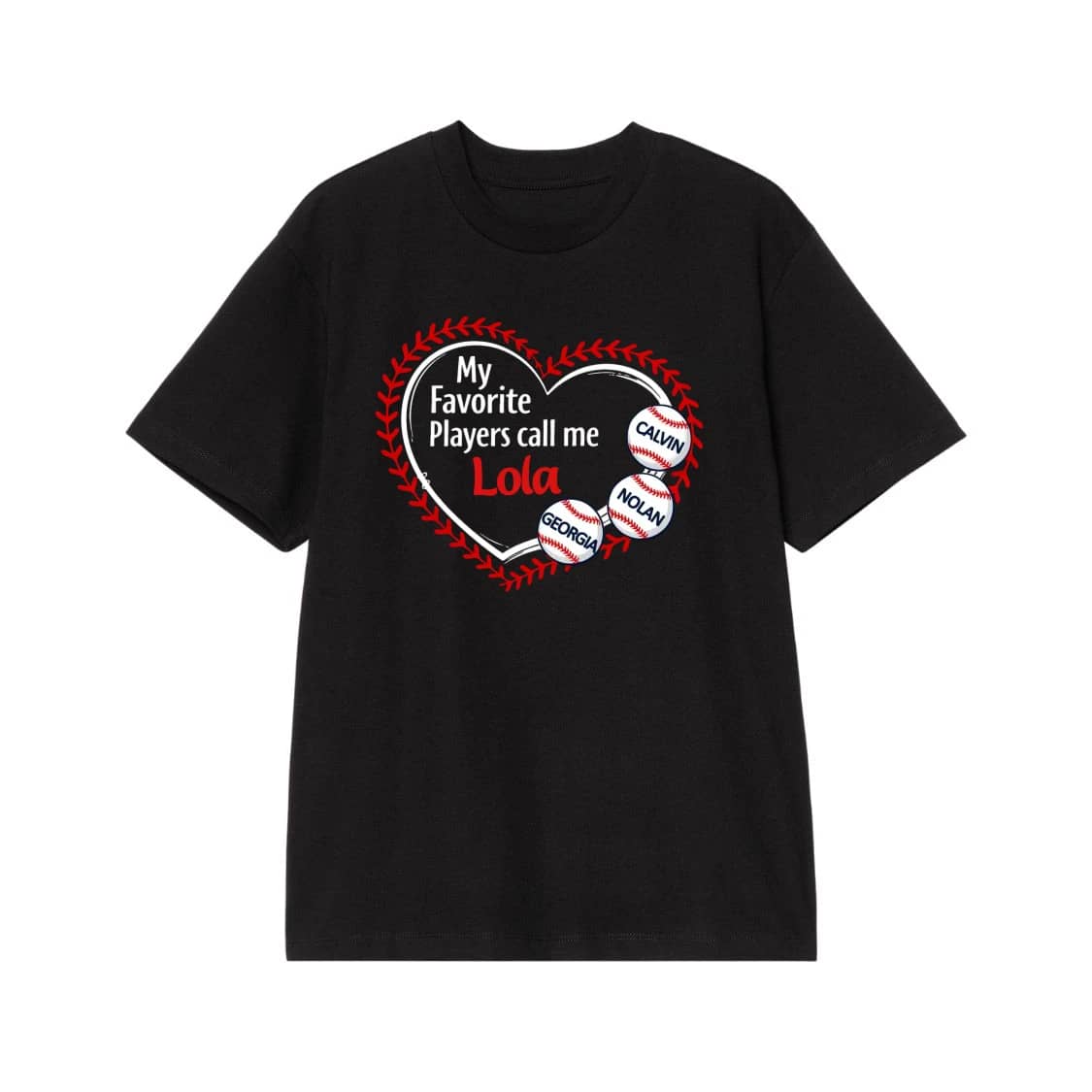 My Favorite Players Call Me Lola Baseball Grandma Shirt