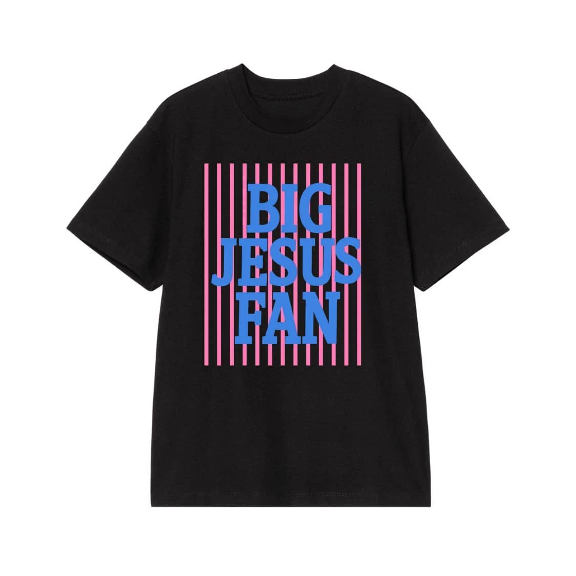 Big Jesus Fan Bold Text Christian T-Shirt