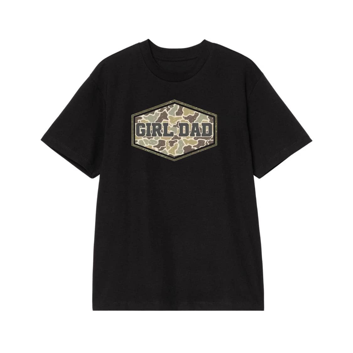 Girl Dad Camouflage Pattern T-Shirt