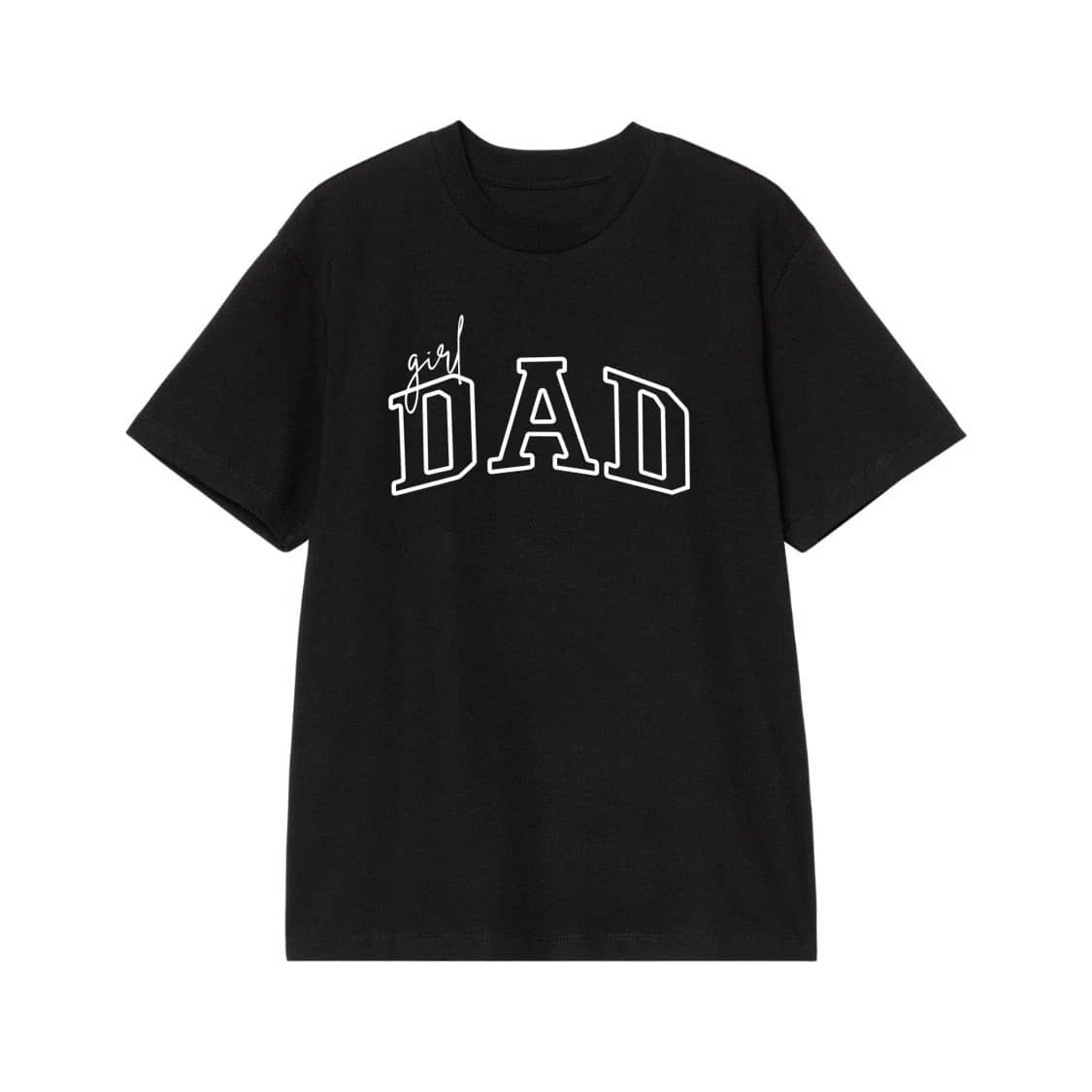 Girl Dad Athletic Font T-Shirt
