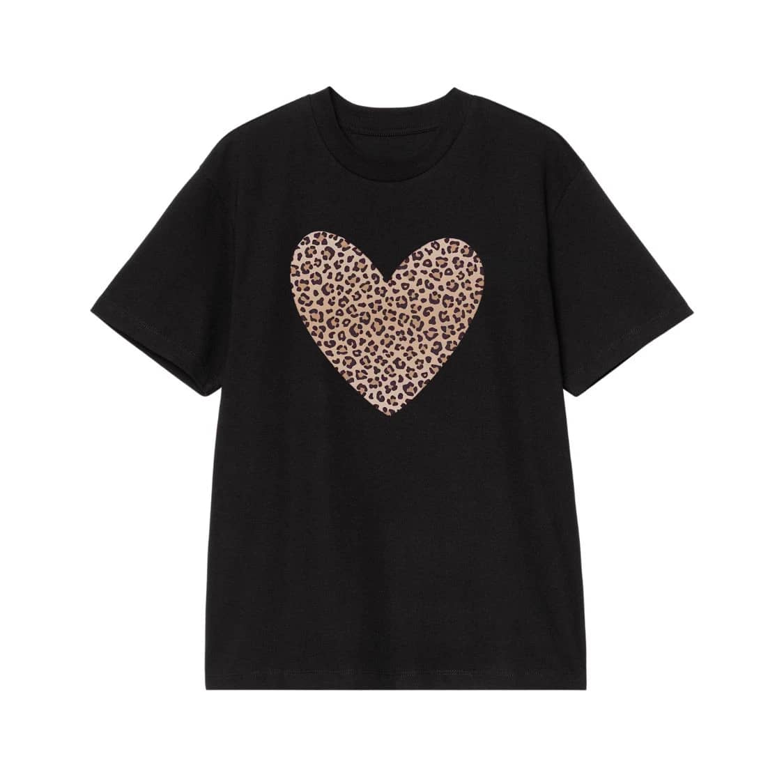 Leopard Print Heart Graphic