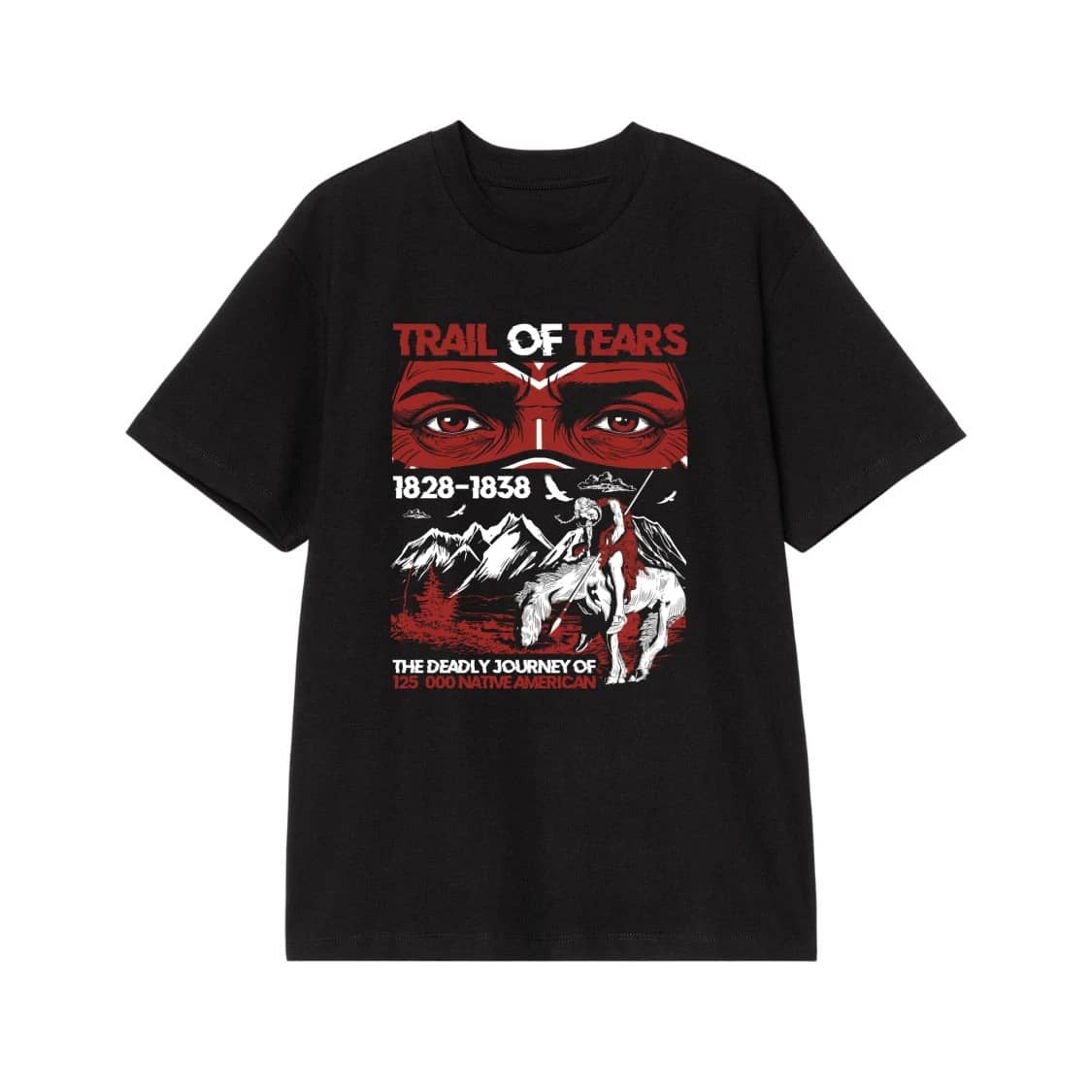 Trail Of Tears 1828-1838 Native American History T-Shirt