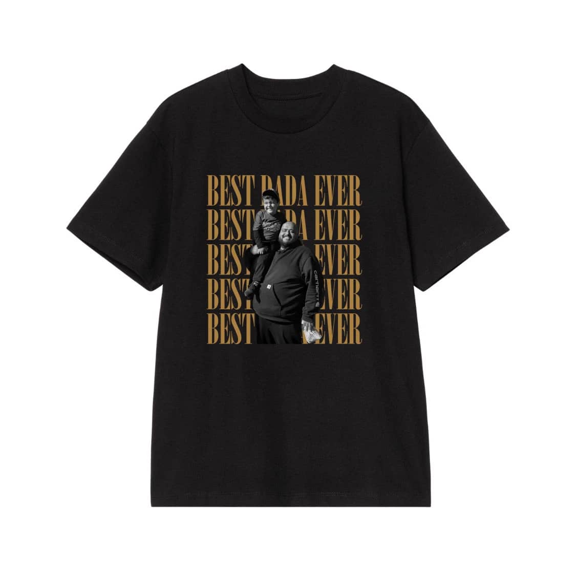 Best Dad Ever Custom Photo T-Shirt