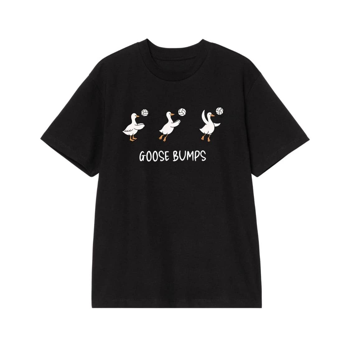 Goose Bumps Funny Geese Playing Volleyball T-Shirt