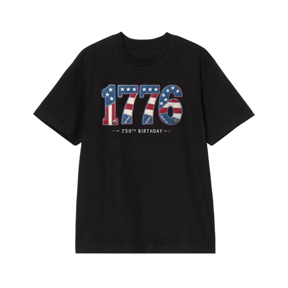 1776 250th Birthday Patriotic American Flag Shirt