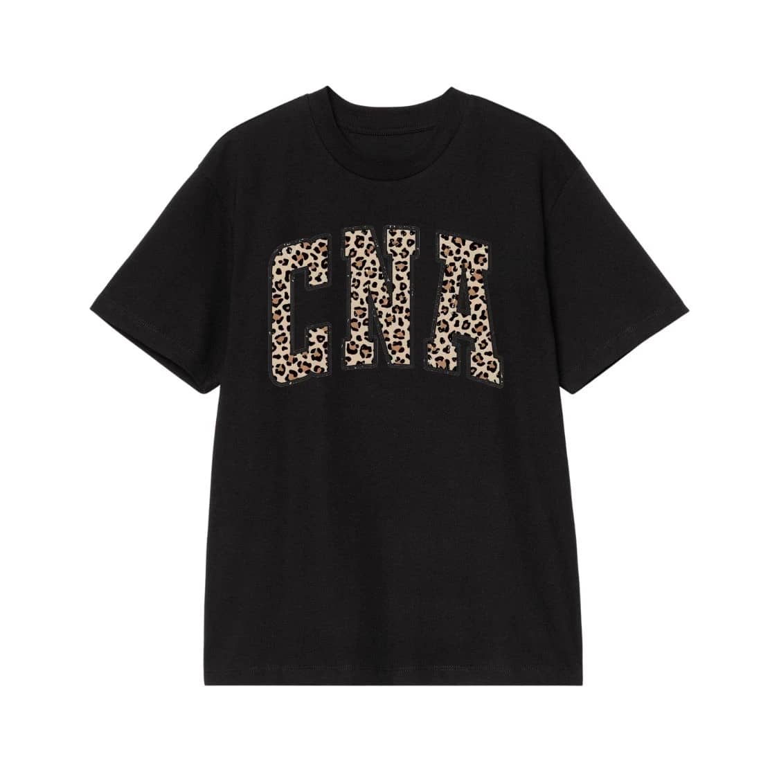 Cna Leopard Print Varsity Letters