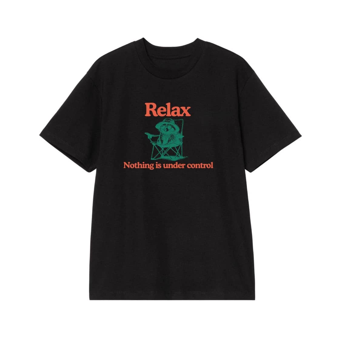 Relax Nothing Is Under Control Funny Raccoon T-Shirt