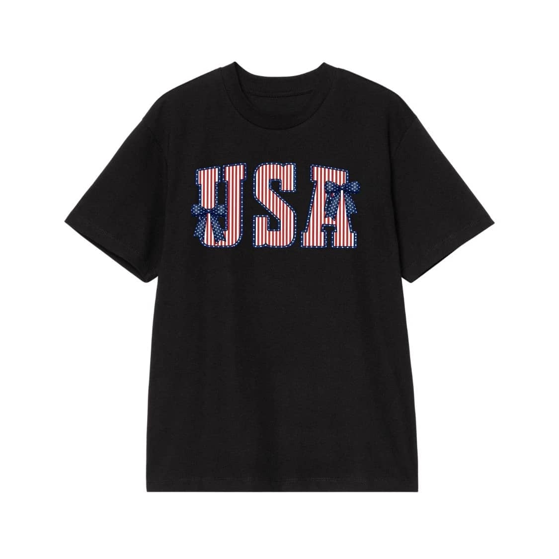 Patriotic Usa American Flag Letters With Bows