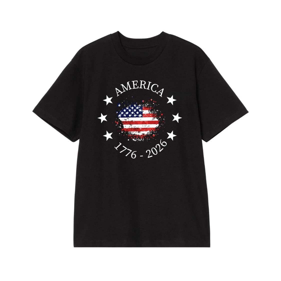 America 1776-2026 250th Anniversary Distressed Flag T-Shirt