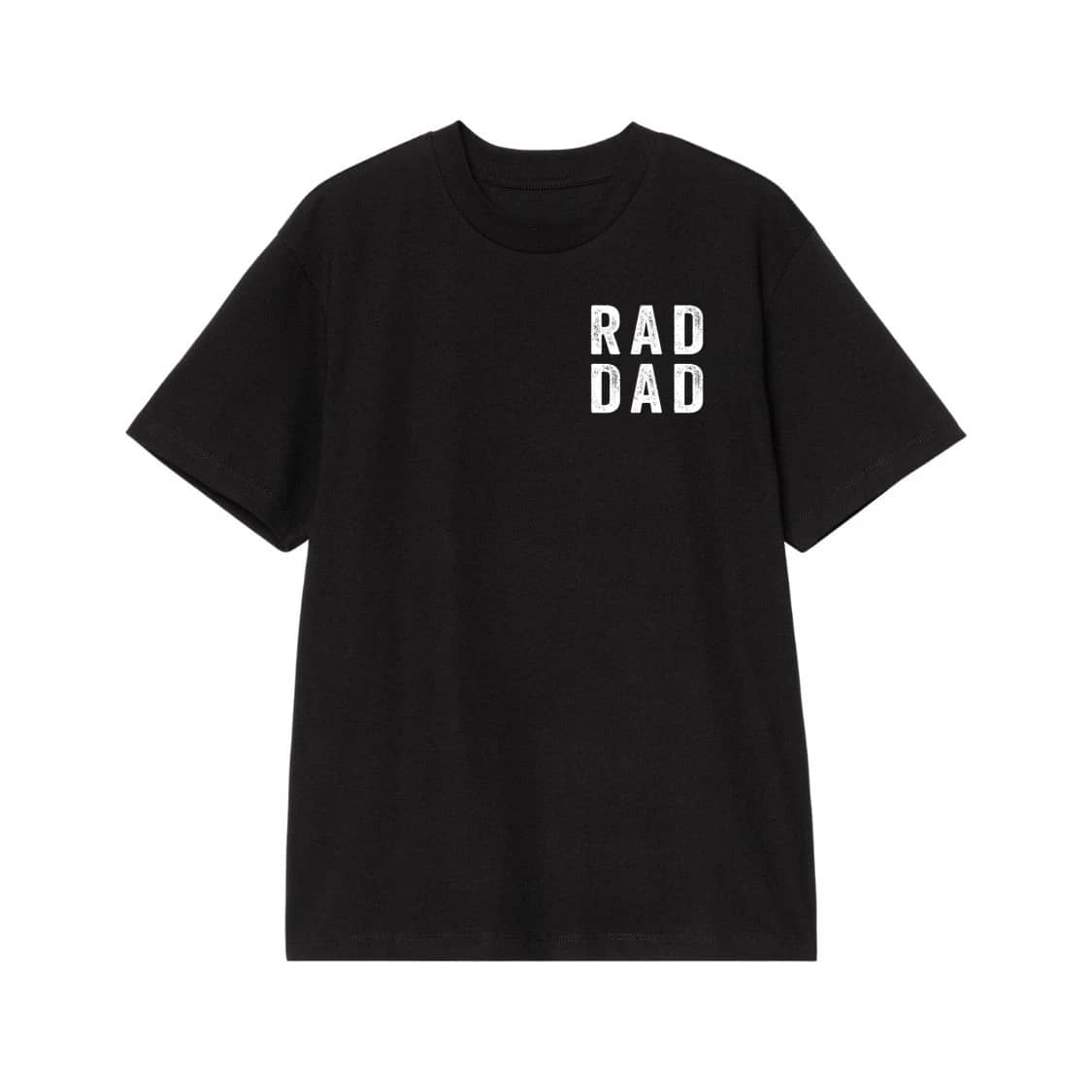 Rad Dad Stacked Text Pocket Print T-Shirt
