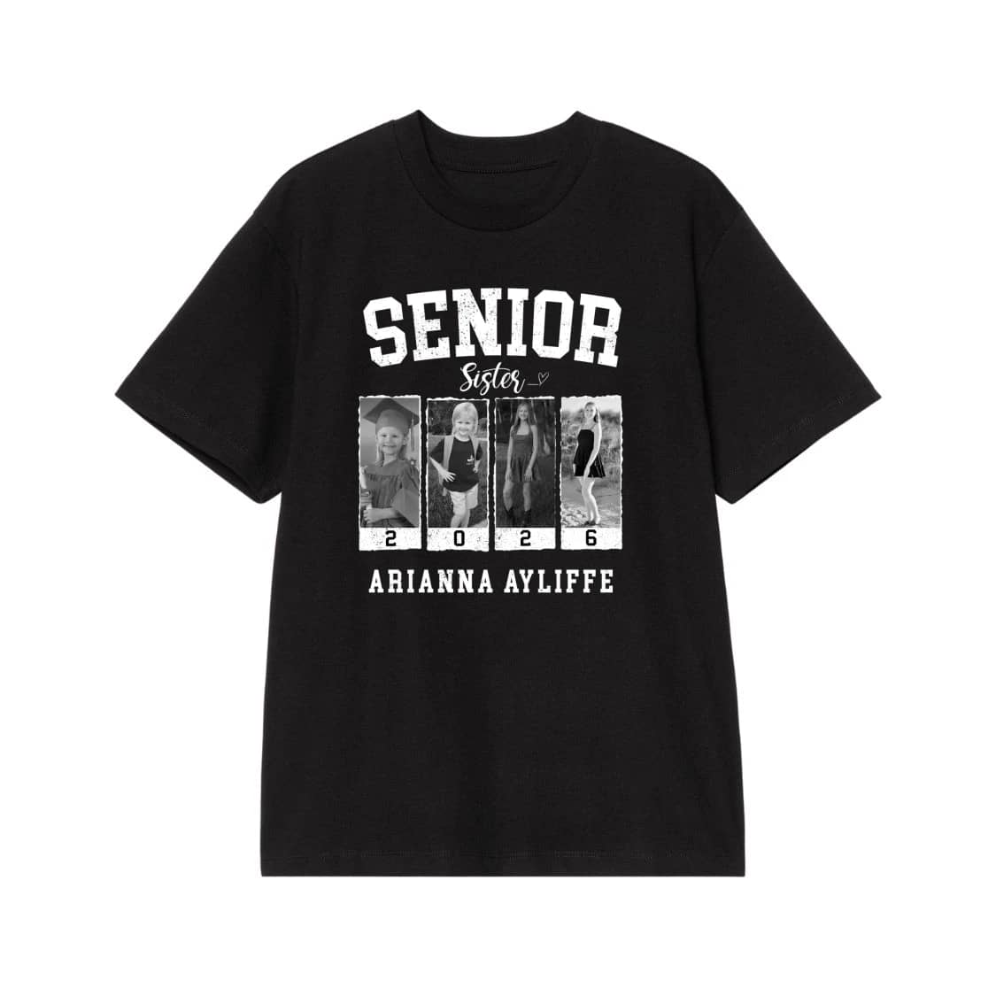 Custom Photo Senior Mom 2026 Graduation T-Shirt