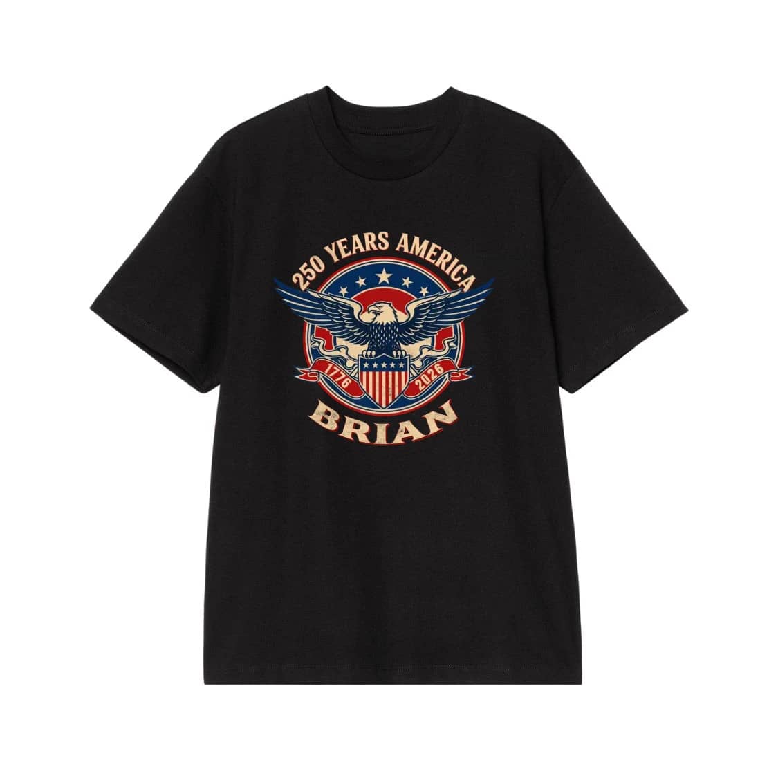 We The People 250 Years Of America Patriotic Eagle And Flag T-Shirt