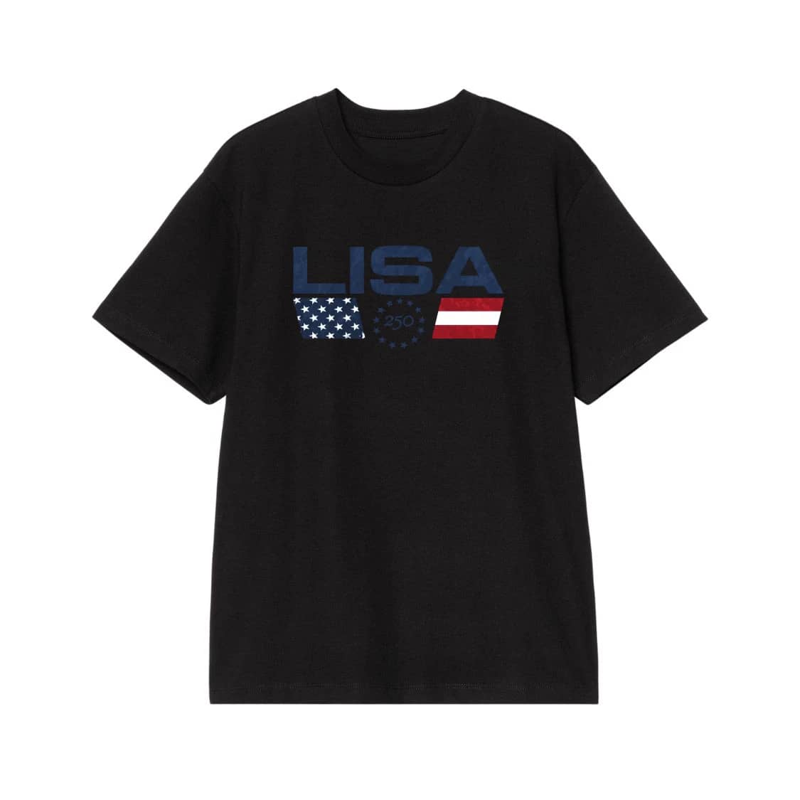 Usa 250th Anniversary Patriotic T-Shirt With Betsy Ross Flag