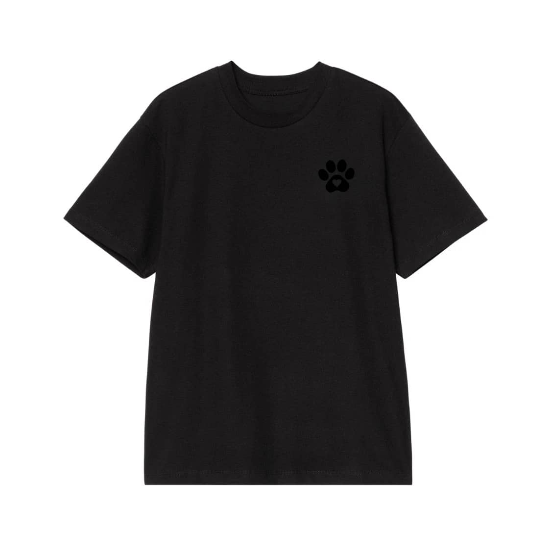 Minimalist Paw Print With Heart Pocket Design