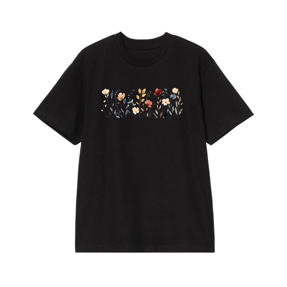 Watercolor Wildflower Meadow Floral T-Shirt
