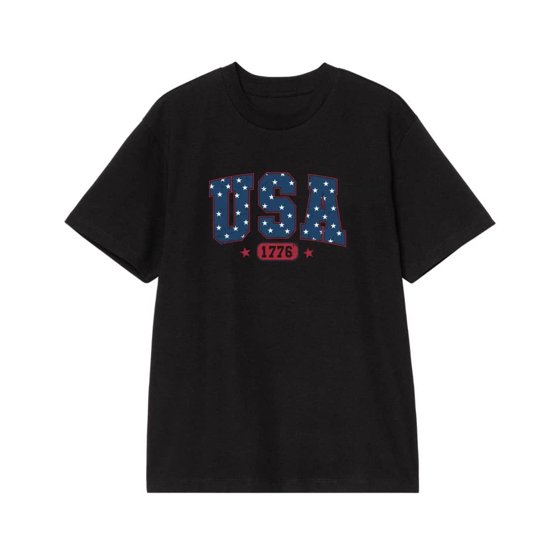 Vintage Usa 1776 Distressed American Flag T-Shirt