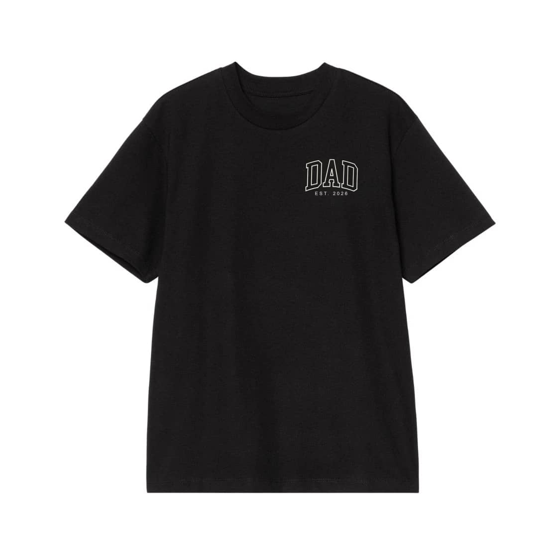 Dad Est. 2026 Collegiate Font T-Shirt
