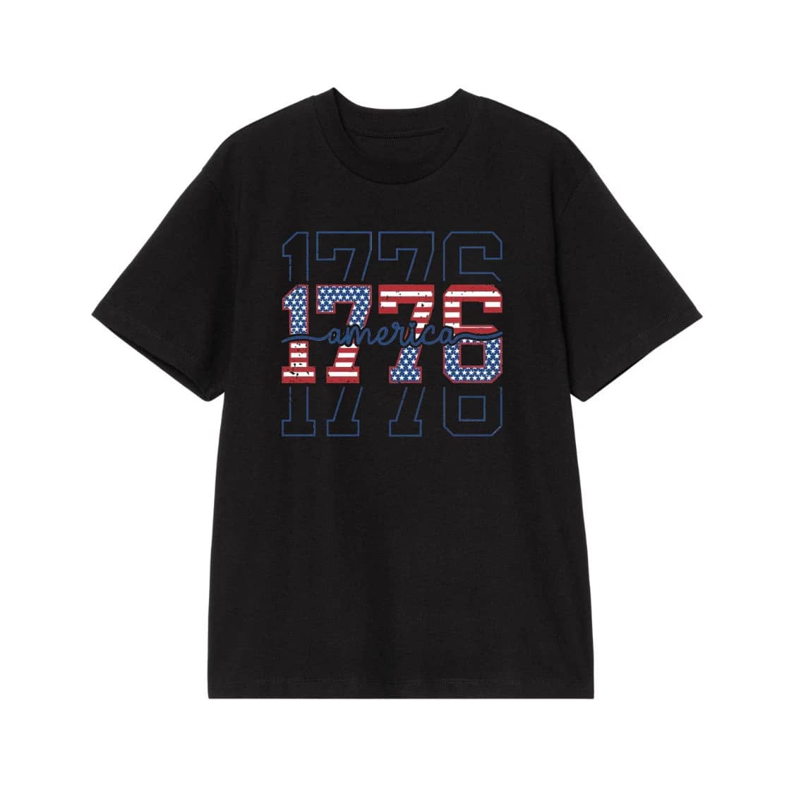 Patriotic 1776 America American Flag Design