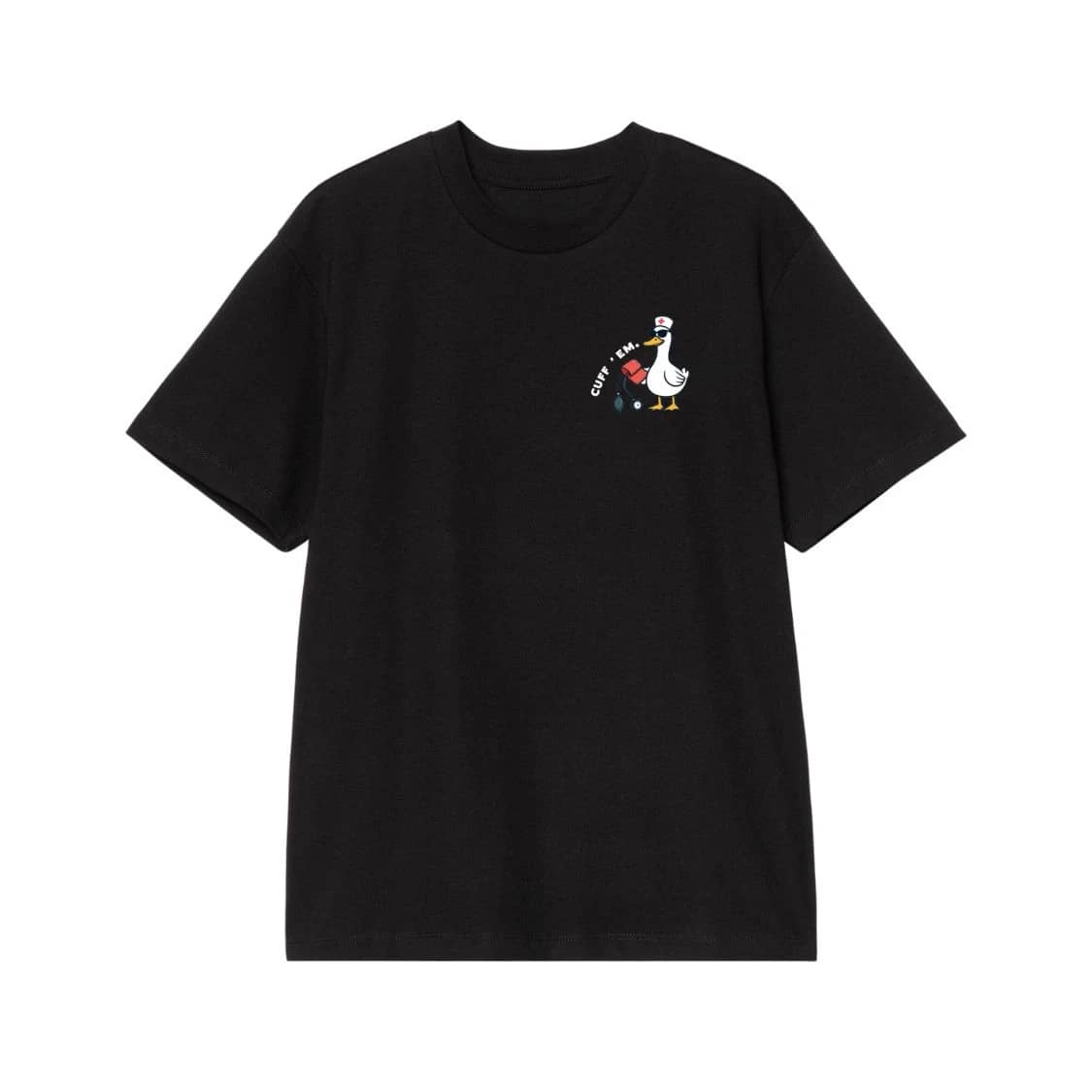 Cuff 'Em Nurse Duck Funny Medical T-Shirt