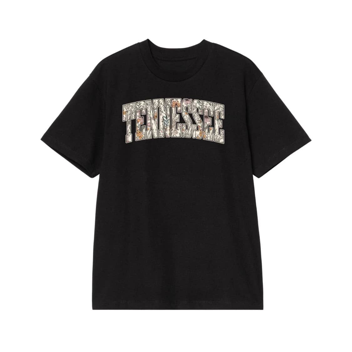 Tennessee Arched Text With Boho Floral Pattern