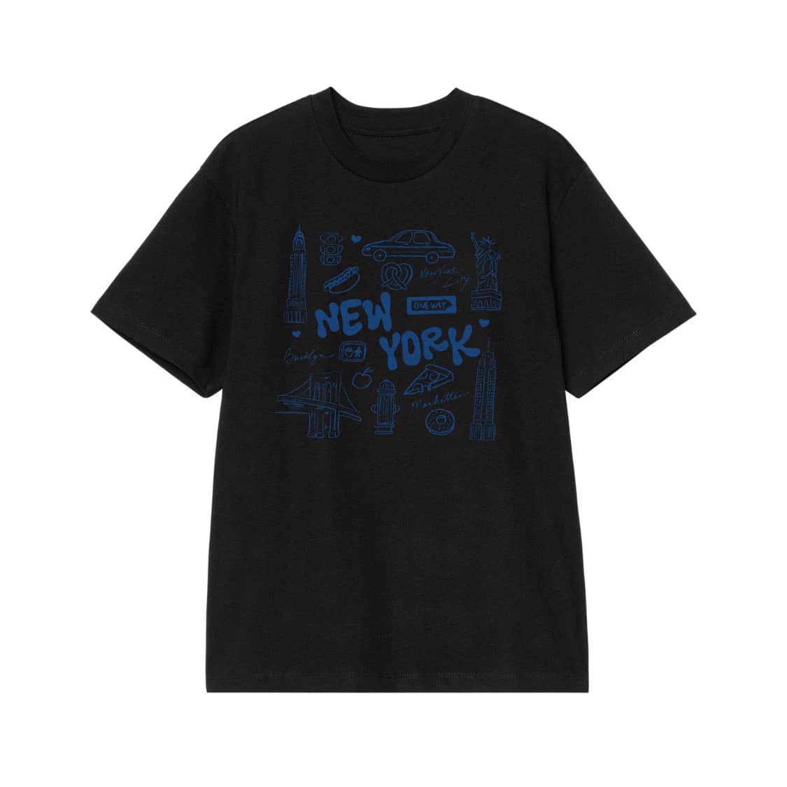 New York City Icons Doodle Sketch T-Shirt
