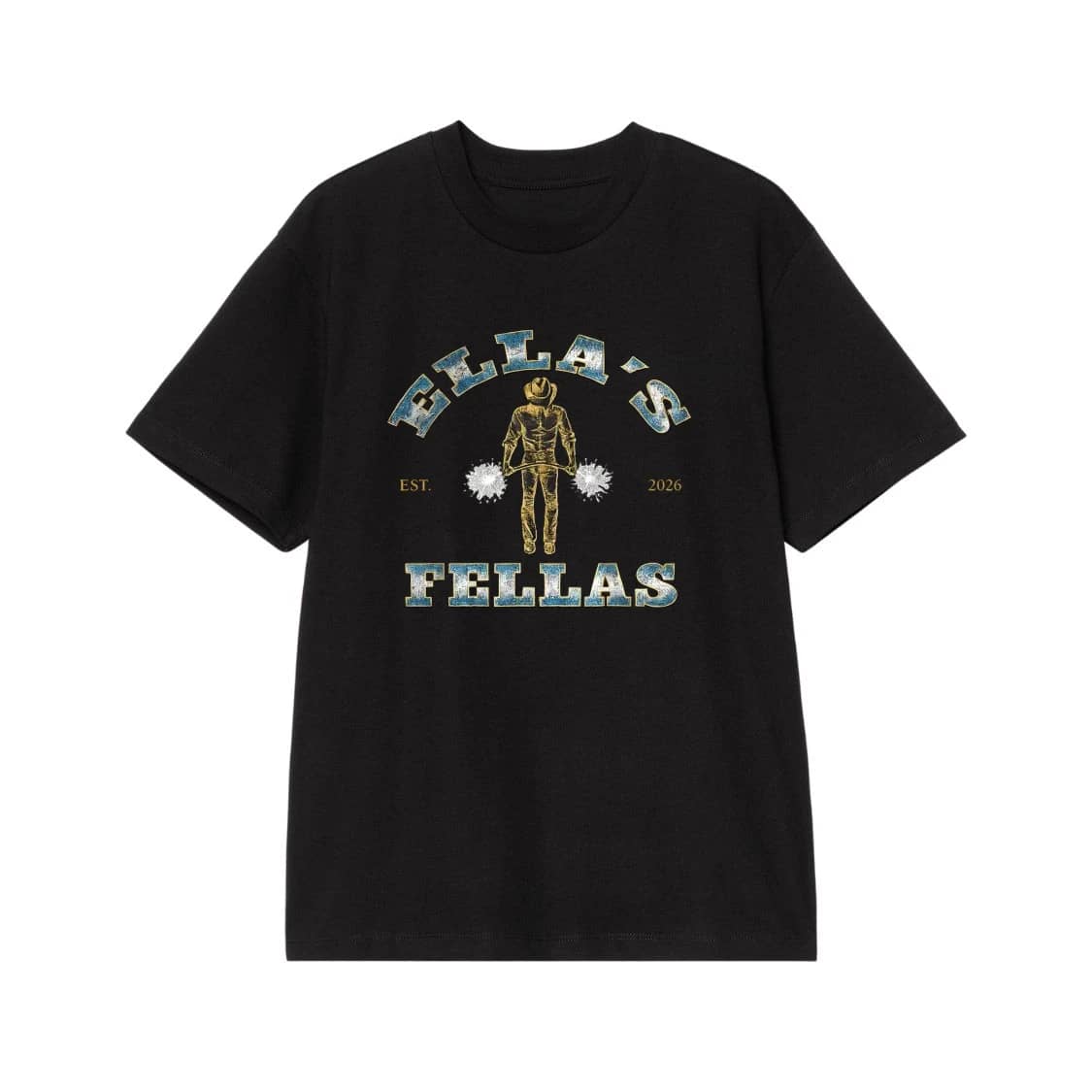 Ella'S Fellas Est. 2026 Bachelorette Party Cowboy T-Shirt