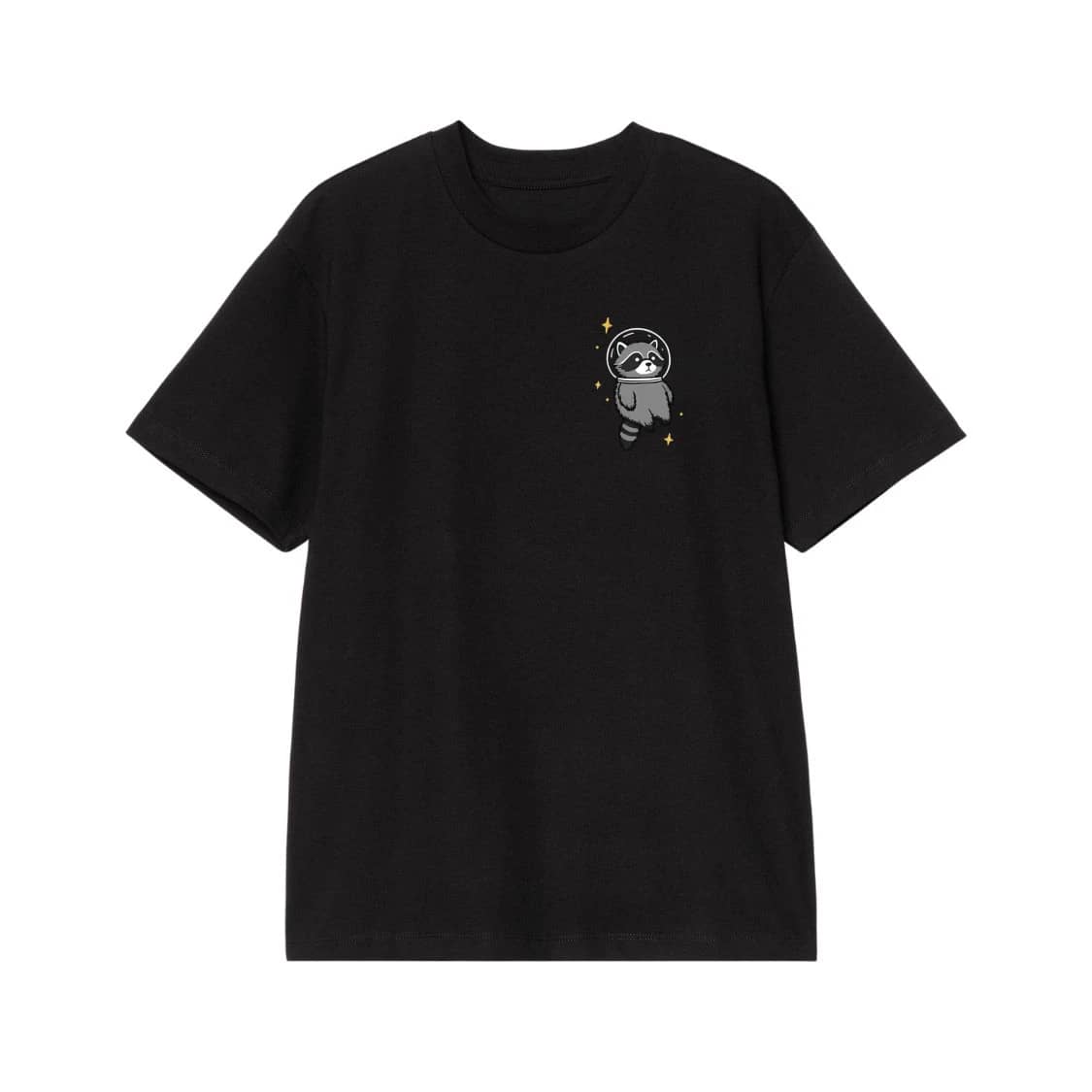 Cute Raccoon Astronaut In Space T-Shirt