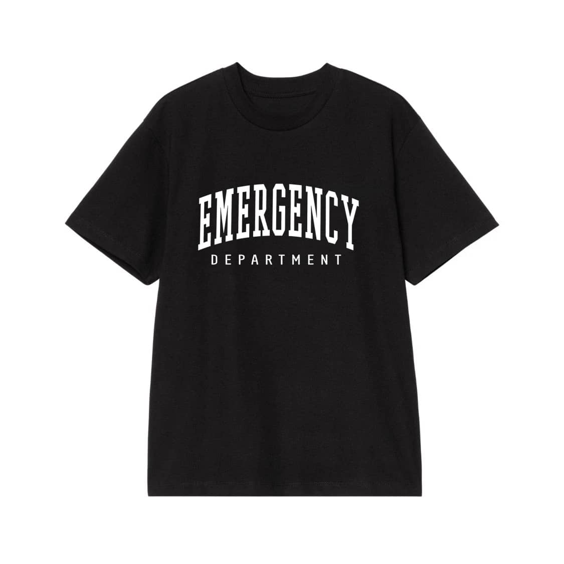Emergency Department Varsity Style Text