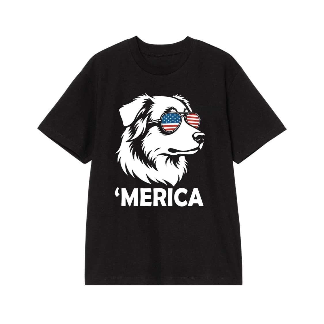'Merica Dog With American Flag Sunglasses