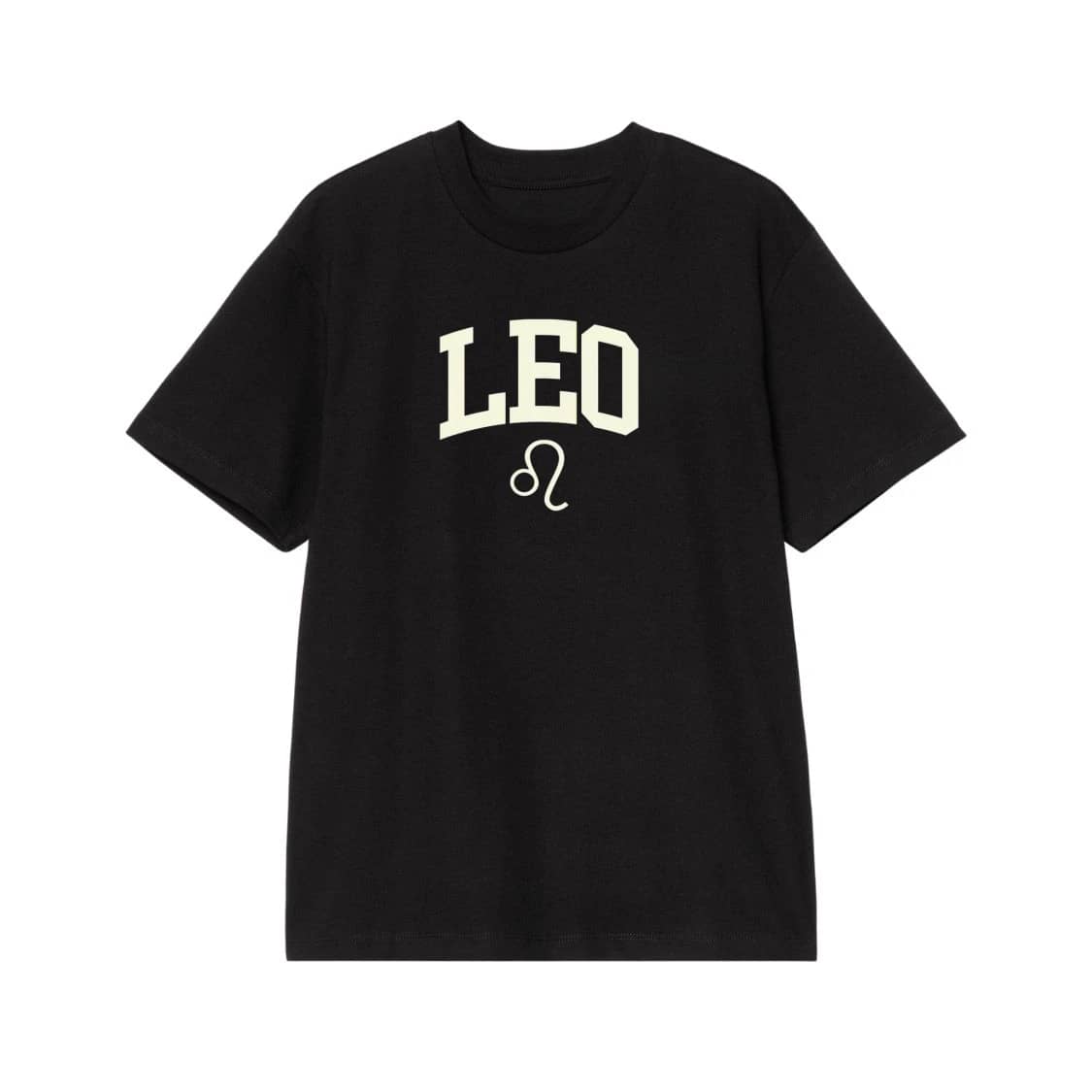 Zodiac Sign Collegiate Style Font T-Shirt With Symbol