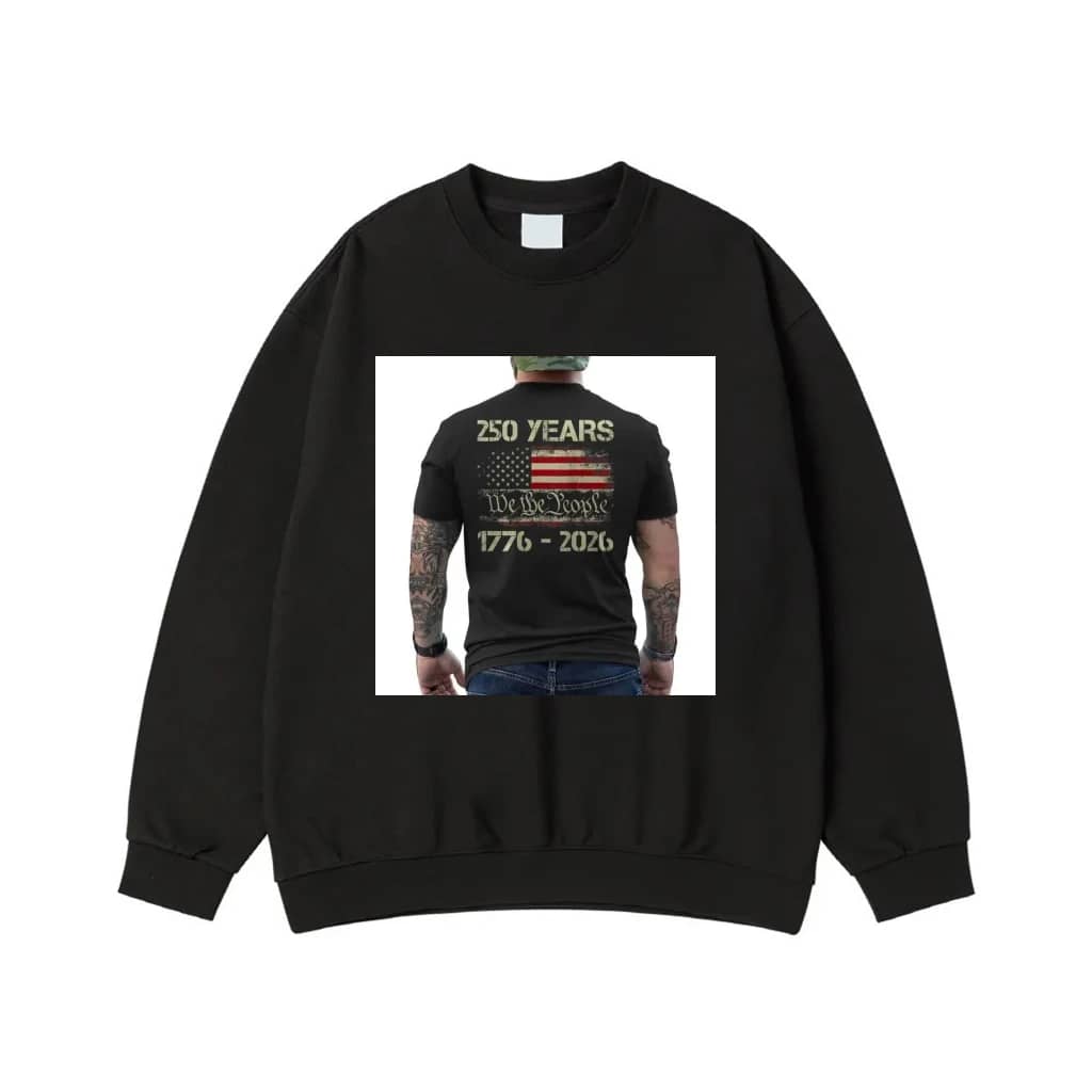 250 Years We The People 1776-2026 Distressed American Flag