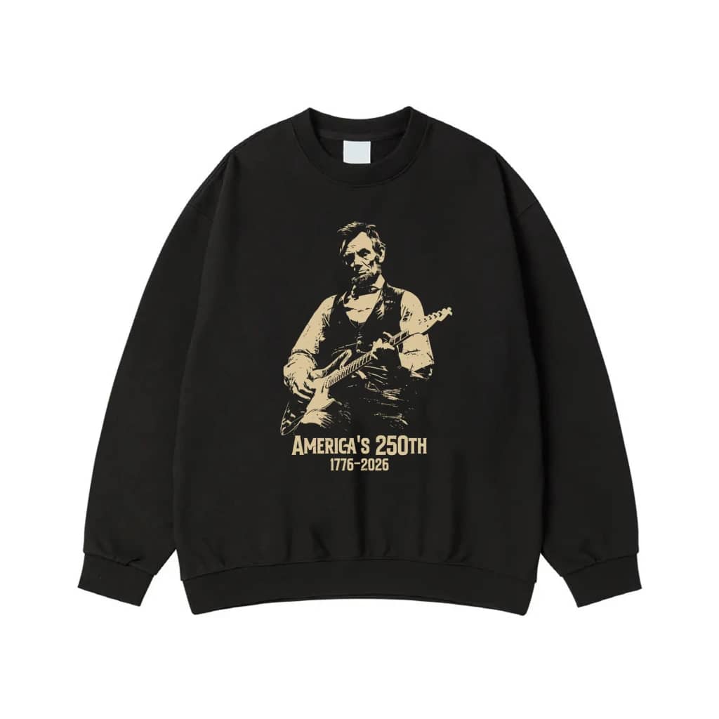 Abraham Lincoln Playing Electric Guitar For America'S 250th Anniversary 1776-2026