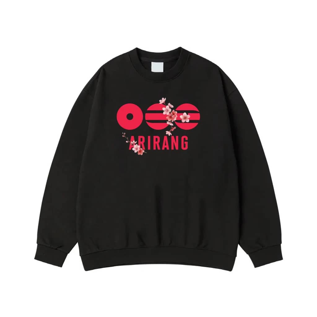 Arirang Korean Folk Song T-Shirt With Cherry Blossoms