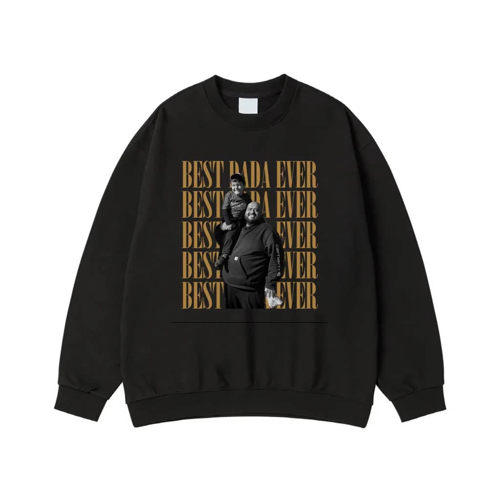 Best Dad Ever Custom Photo T-Shirt