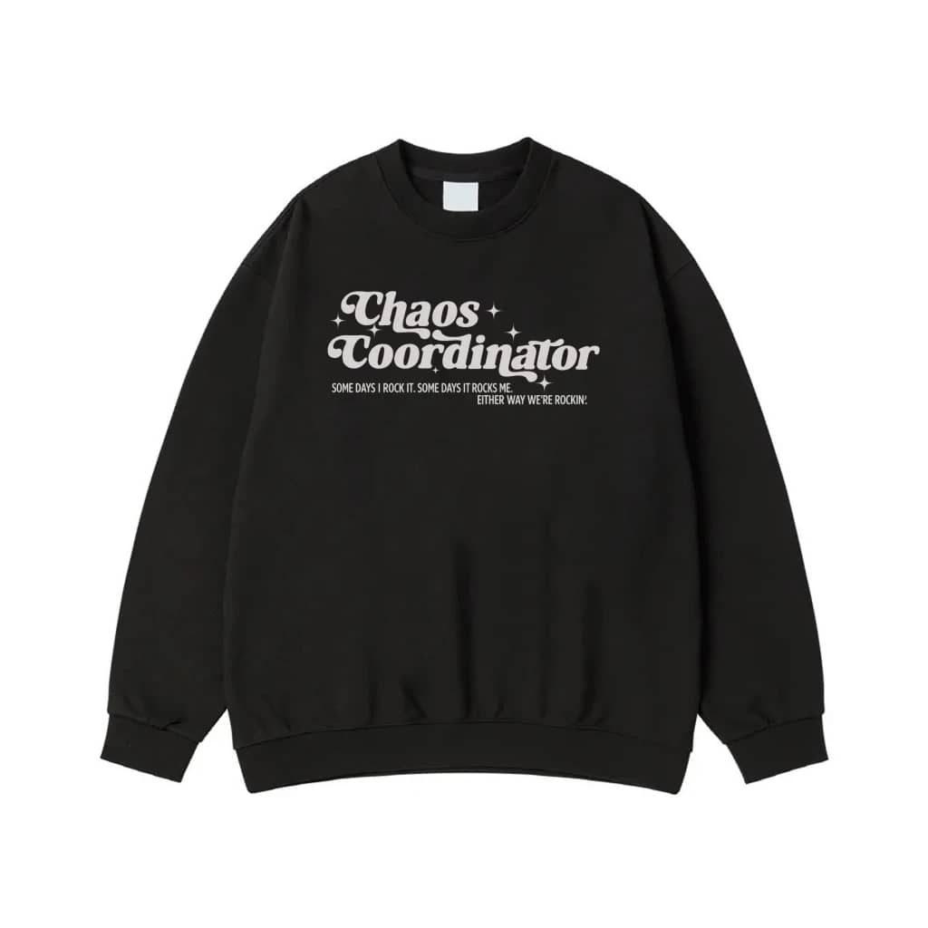 Chaos Coordinator Some Days I Rock It Retro Font T-Shirt