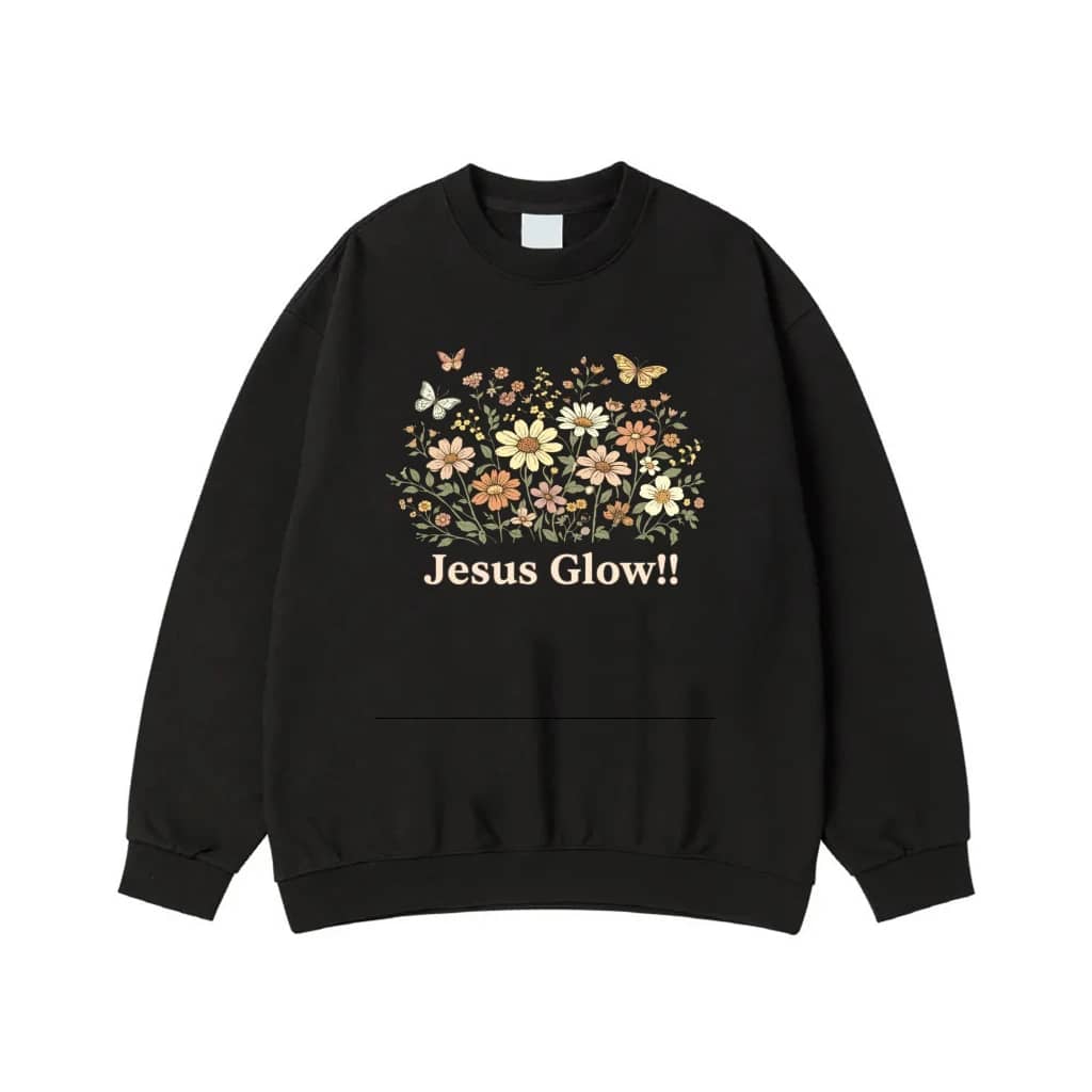 Custom Text Wildflower And Butterfly Botanical T-Shirt