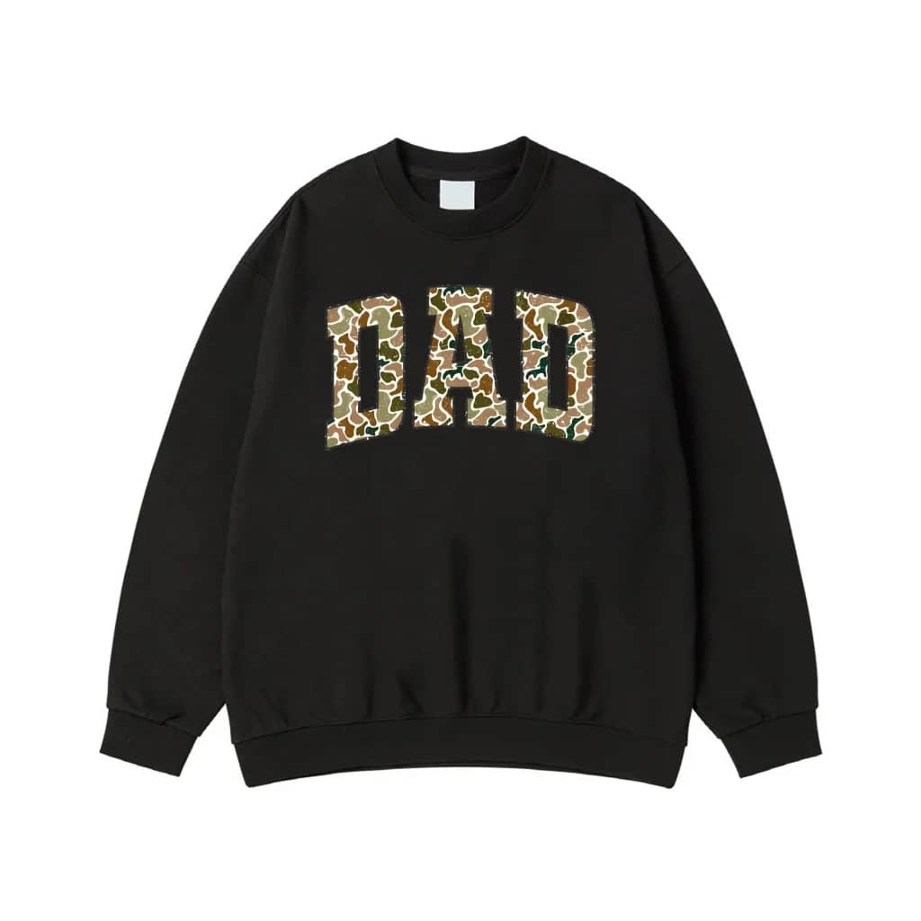 Dad Camouflage Block Letter T-Shirt