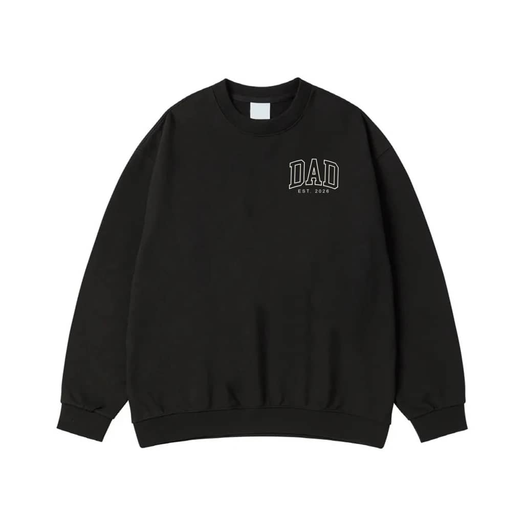 Dad Est. 2026 Collegiate Font T-Shirt