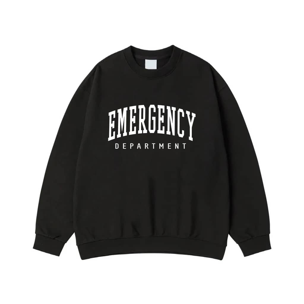 Emergency Department Varsity Style Text